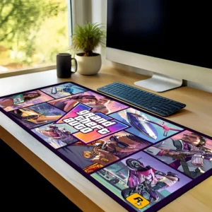 Mouse Pad Gta 6 Gamer Antiderrapante Grande Personalizado Diversas Estampas E Tamanhos